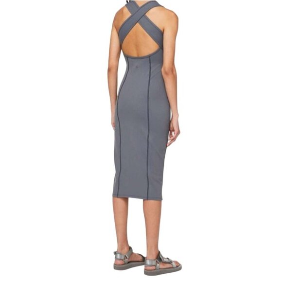 Lululemon Women's Size 2 Picnic Play Dress Steam Blue Sleeveless Mini - Picture 2 of 9